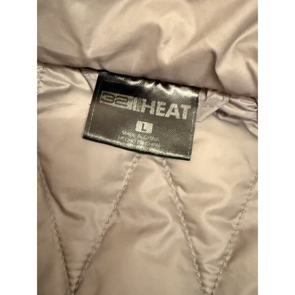 32 Degrees Heat Women’s Large Gray Quilted Lightweight Jacket Full Zip Puffer - Picture 5 of 9